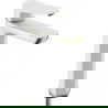 Mexen Lerma grifo de lavabo alto, blanco/oro - 74310-25