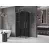 Mexen Velar L Duo cabine de douche coulissante 90 x 80 cm, graphite, nickel brossé - 871-090-080-02-43-97