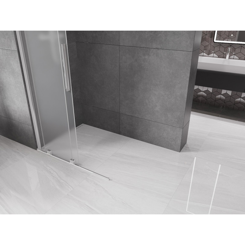 Mexen Velar klizna stijenka za tuš klizna Walk-in 70 x 200 cm, mat 8 mm, krom - 871-070-000-33-01