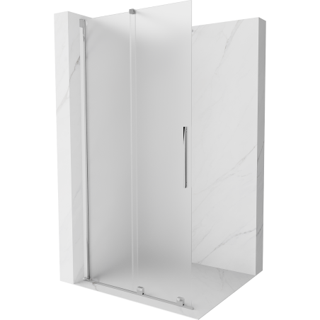 Mexen Velar Duschtür Walk-in 120 x 200 cm, satiniert 8 mm, chrom - 871-120-000-33-01