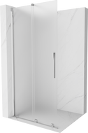 Mexen Velar paroi de douche coulissante Walk-in 120 x 200 cm, givre 8 mm, chrome - 871-120-000-33-01