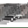 Mexen Velar begehbare Duschwand 140 x 200 cm, satiniert 8 mm, chrom - 871-140-000-33-01