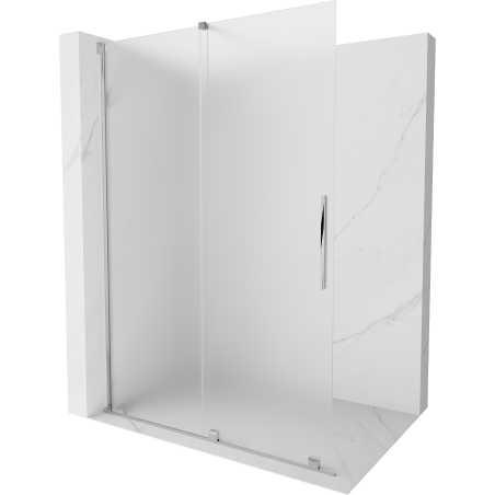 Mexen Velar lükand dušisein Walk-in 150 x 200 cm, härmas 8 mm, kroom - 871-150-000-33-01
