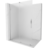 Mexen Velar paroi de douche coulissante Walk-in 150 x 200 cm, givre 8 mm, chrome - 871-150-000-33-01