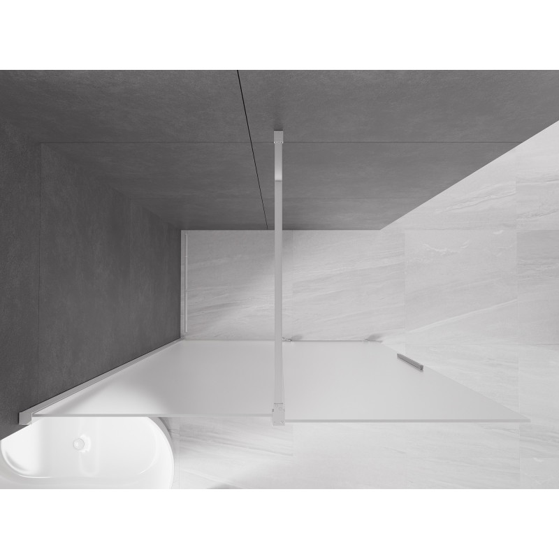 Mexen Velar lükand dušisein Walk-in 150 x 200 cm, härmas 8 mm, kroom - 871-150-000-33-01