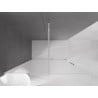Mexen Velar paroi de douche coulissante Walk-in 150 x 200 cm, givre 8 mm, chrome - 871-150-000-33-01