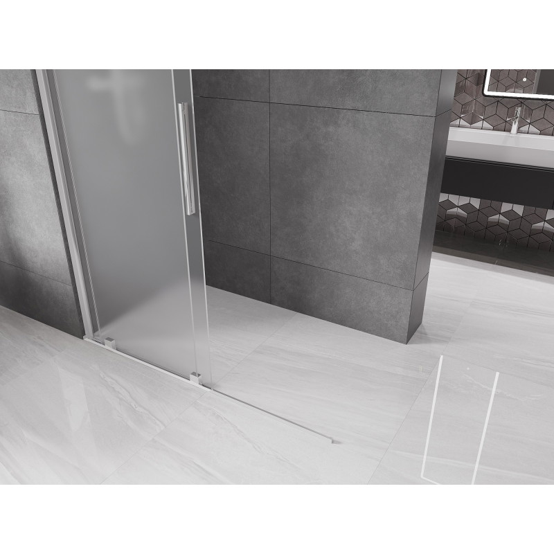Mexen Velar lükand dušisein Walk-in 150 x 200 cm, härmas 8 mm, kroom - 871-150-000-33-01
