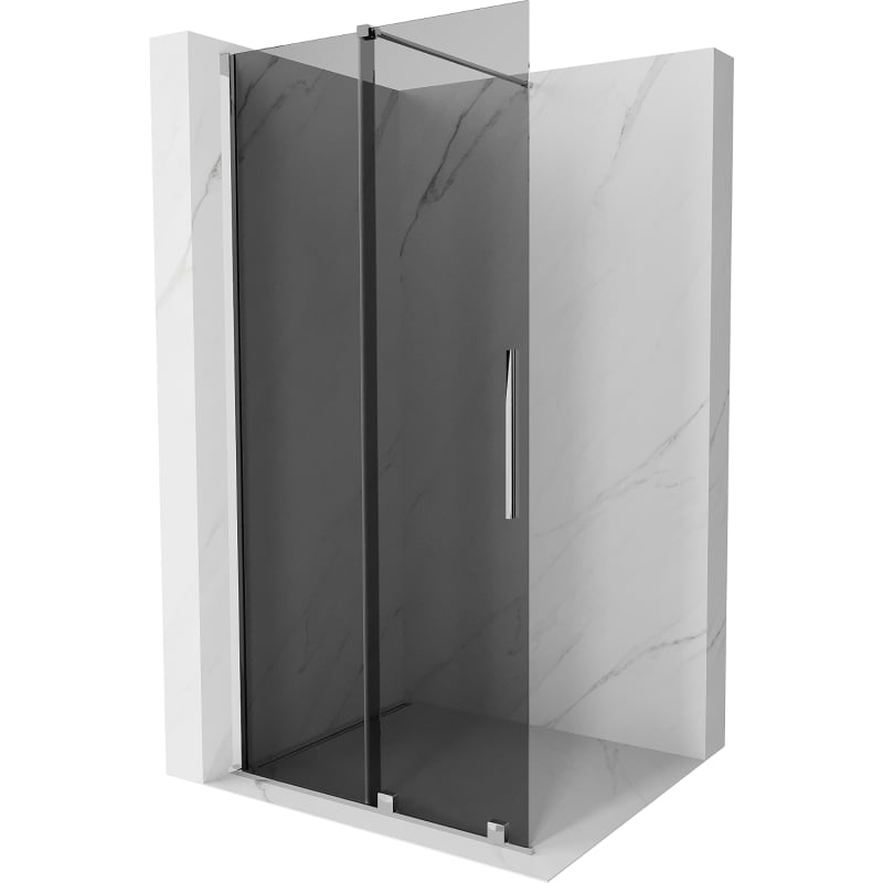 Mexen Velar lükand dušisein Walk-in 100 x 200 cm, grafiit 8 mm, kroom - 871-100-000-43-01