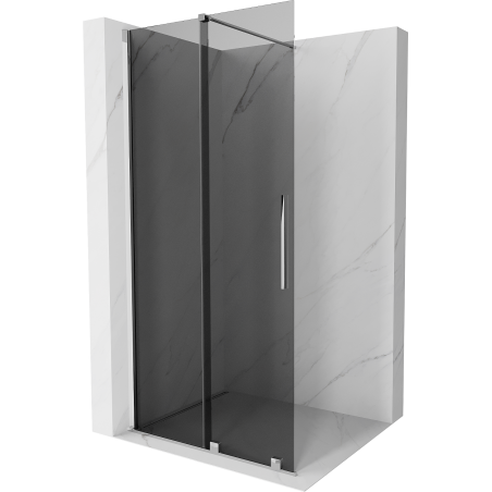 Mexen Velar lükand dušisein Walk-in 100 x 200 cm, grafiit 8 mm, kroom - 871-100-000-43-01