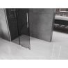 Mexen Velar paroi de douche coulissante Walk-in 80 x 200 cm, graphite 8 mm, chrome - 871-080-000-43-01