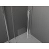Mexen Velar drsna tuš stena Walk-in 130 x 200 cm, grafit 8 mm, krom - 871-130-000-43-01