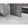 Mexen Velar ścianka prysznicowa rozsuwana Walk-in 130 x 200 cm, szron 8 mm, biała - 871-130-000-33-20