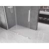 Mexen Velar ścianka prysznicowa rozsuwana Walk-in 150 x 200 cm, szron 8 mm, biała - 871-150-000-33-20
