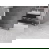 Mexen Velar Duschwand faltenfrei Walk-in 140 x 200 cm, mattiert 8 mm, weiß - 871-140-000-33-20