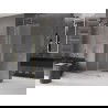 Mexen Velar schuifbare douchewand Walk-in 85 x 200 cm, matglas 8 mm, goud - 871-085-000-33-50