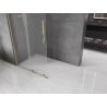 Mexen Velar paroi de douche coulissante Walk-in 80 x 200 cm, verre dépoli 8 mm, doré - 871-080-000-33-50