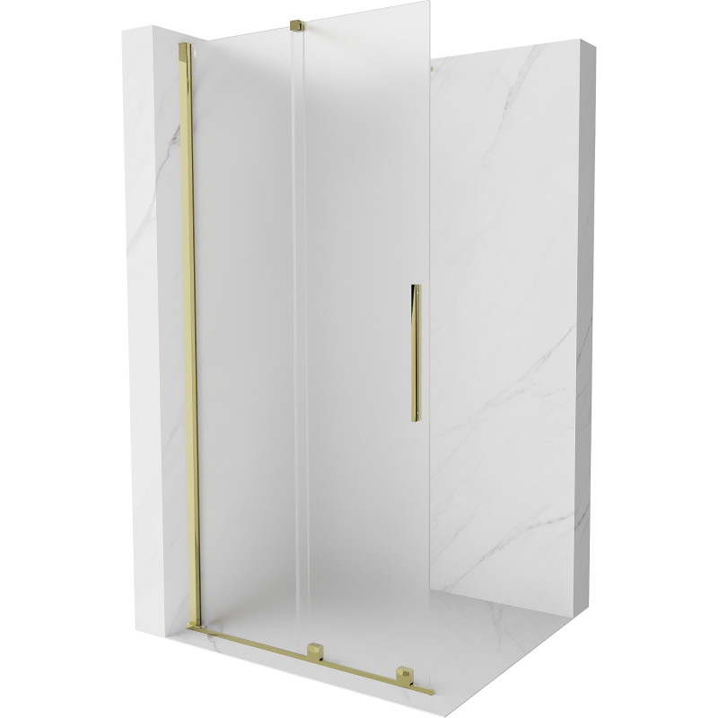 Mexen Velar lükand dušisein Walk-in 120 x 200 cm, matt 8 mm, kuldne - 871-120-000-33-50