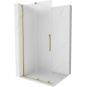Mexen Velar schuifbare douchewand Walk-in 85 x 200 cm, matglas 8 mm, goud - 871-085-000-33-50
