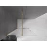 Mexen Velar paroi de douche coulissante Walk-in 80 x 200 cm, verre dépoli 8 mm, doré - 871-080-000-33-50