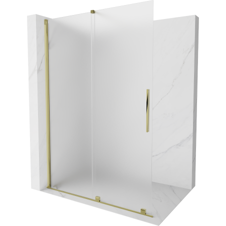Mexen Velar lükand dušisein Walk-in 150 x 200 cm, matt 8 mm, kuldne - 871-150-000-33-50