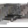 Mexen Velar Walk-in Duschwand ausziehbar 150 x 200 cm, matt 8 mm, gold - 871-150-000-33-50