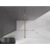 Mexen Velar paroi de douche coulissante Walk-in 130 x 200 cm, dépoli 8 mm, doré - 871-130-000-33-50