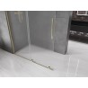 Mexen Velar lükand dušisein Walk-in 150 x 200 cm, matt 8 mm, kuldne - 871-150-000-33-50