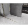 Mexen Velar Duschwand schiebbar Walk-in 160 x 200 cm, satiniert 8 mm, golden - 871-160-000-33-50