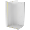 Mexen Velar Walk-in dušisein, lükand, 80 x 200 cm, matt, 8 mm, kuldne harjatud - 871-080-000-33-55