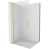 Mexen Velar lükand dušisein Walk-in 100 x 200 cm, jäätunud 8 mm, kuldne harjatud - 871-100-000-33-55