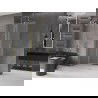 Mexen Velar Duschwand verschiebbar Walk-in 90 x 200 cm, matt 8 mm, gebürstetes Gold - 871-090-000-33-55