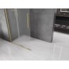 Mexen Velar walk-in shower wall, adjustable 120 x 200 cm, frosted 8 mm, brushed gold - 871-120-000-33-55