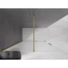 Mexen Velar Walk-in dušiinurk, lükand, 140 x 200 cm, jäätunud 8 mm, kuldne harjatud - 871-140-000-33-55