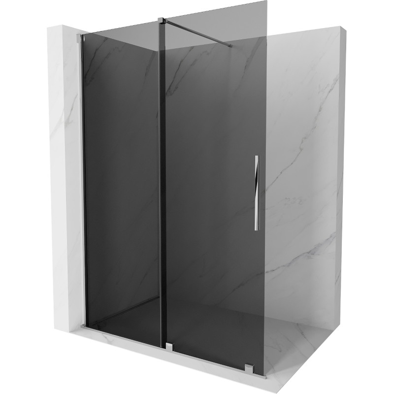 Mexen Velar Walk-in dušiseina 140 x 200 cm, grafiit 8 mm, kroom - 871-140-000-43-01