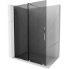 Mexen Velar Sliding Shower Wall Walk-in 150 x 200 cm, Graphite 8 mm, Chrome - 871-150-000-43-01