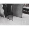 Mexen Velar paroi de douche coulissante Walk-in 70 x 200 cm, graphite 8 mm, blanc - 871-070-000-43-20