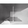 Mexen Velar Walk-in Shower Panel 110 x 200 cm, Graphite 8 mm, White - 871-110-000-43-20