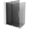 Mexen Velar ścianka prysznicowa rozsuwana Walk-in 150 x 200 cm, grafit 8 mm, biała - 871-150-000-43-20