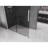 Mexen Velar ścianka prysznicowa rozsuwana Walk-in 130 x 200 cm, grafit 8 mm, biała - 871-130-000-43-20