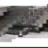 Mexen Velar schuifbare douchewand Walk-in 80 x 200 cm, grafiet 8 mm, goud - 871-080-000-43-50