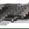 Mexen Velar Duschwand schiebbar Walk-in 120 x 200 cm, graphit 8 mm, gold - 871-120-000-43-50