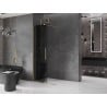 Mexen Velar paroi de douche rétractable Walk-in 90 x 200 cm, graphite 8 mm, doré - 871-090-000-43-50
