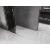 Paroi de douche Mexen Velar extensible Walk-in 100 x 200 cm, graphite 8 mm, dorée - 871-100-000-43-50