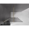 Mexen Velar ścianka prysznicowa rozsuwana Walk-in 85 x 200 cm, grafit 8 mm, złota - 871-085-000-43-50