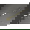 Mexen Velar schuifbare inloopdouchewand 75 x 200 cm, grafiet 8 mm, goud - 871-075-000-43-50