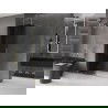 Mexen Velar Duschwand verschiebbar Walk-in 130 x 200 cm, graphit 8 mm, gold - 871-130-000-43-50