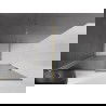 Mexen Velar schuifbare walk-in douchewand 160 x 200 cm, grafiet 8 mm, goud - 871-160-000-43-50