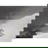 Mexen Velar douchescherm verschuifbaar Walk-in 90 x 200 cm, grafiet 8 mm, gouden geborsteld - 871-090-000-43-55