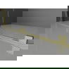 Mexen Velar schuifbare inloopdouchewand 85 x 200 cm, grafiet 8 mm, geborsteld goud - 871-085-000-43-55