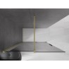 Mexen Velar lükand dušisein Walk-in 140 x 200 cm, grafiit 8 mm, kuldne harjatud - 871-140-000-43-55